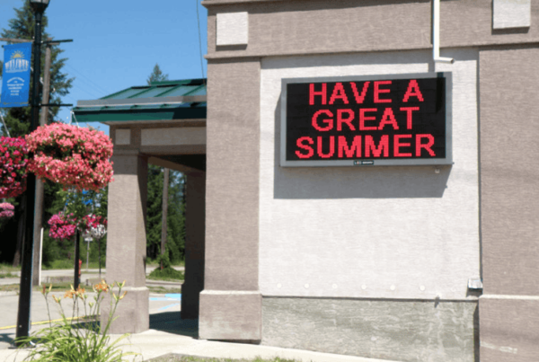 Digital LED Sign for Schools